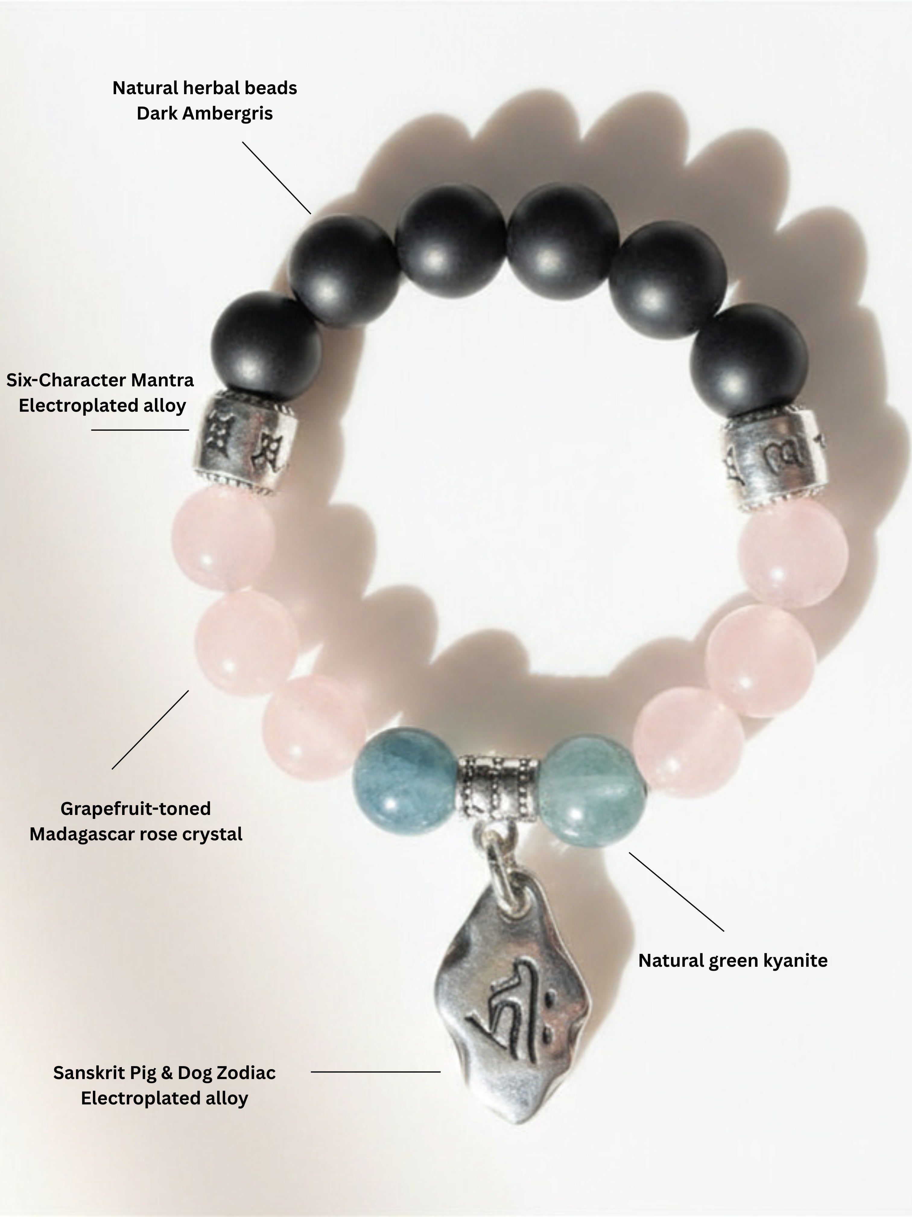 Sacred Dharma Zodiac Mantra Bracelet
